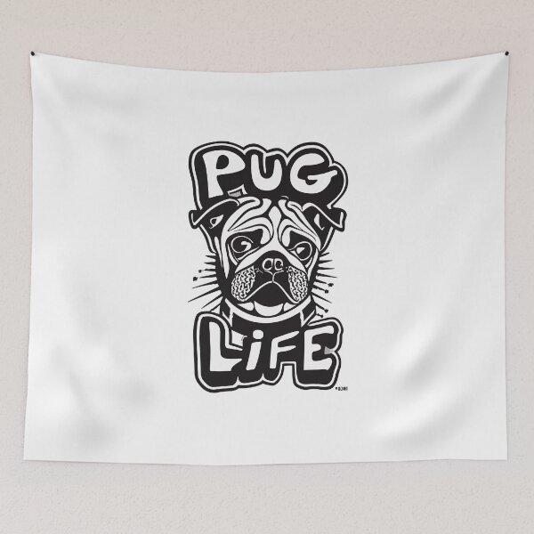 Item preview, Pug Life Graffiti designed and sold by ColorFlick.