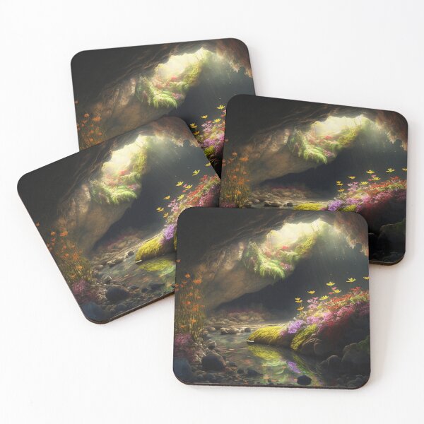 Item preview, Beautiful cave interior, awesome view AI artwork designed and sold by silent-violin.