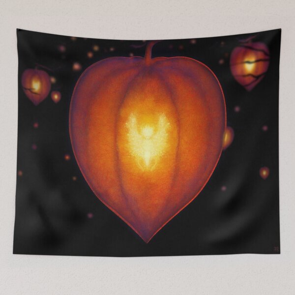 Item preview, Little fairy in autumn cocoon designed and sold by MelAislingArt.