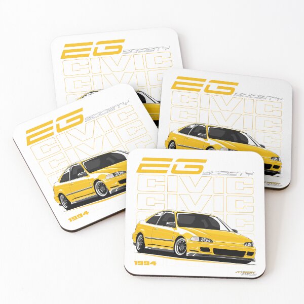 Item preview, Civic - EG Society Yellow designed and sold by kuyoart.