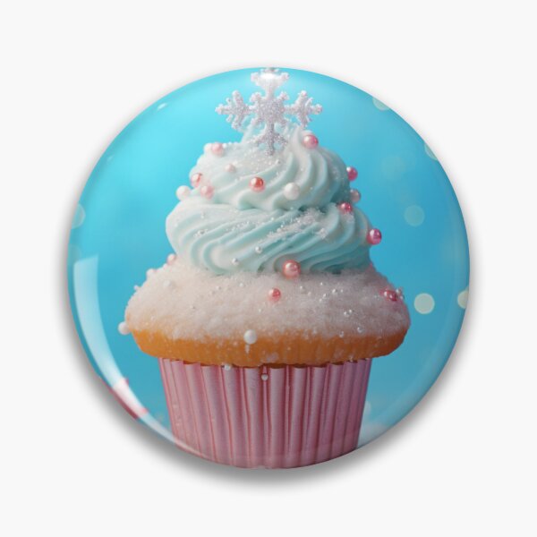 Item preview, Cute Snowflake Cupcake. designed and sold by CherNikDesigns.