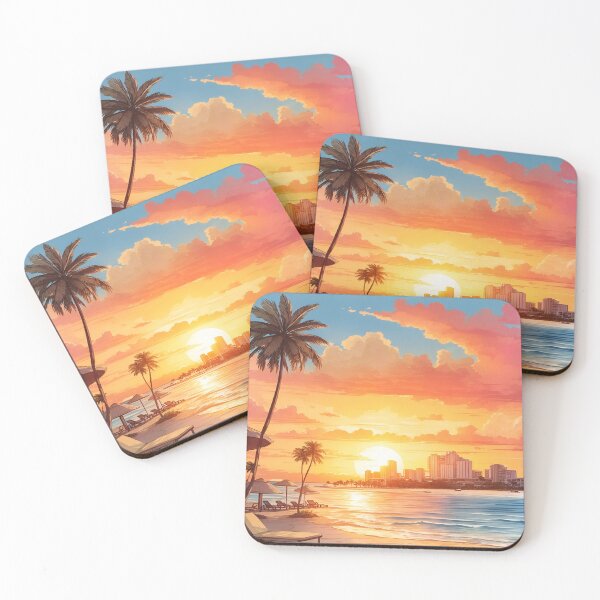 Artikelvorschau, Goldener Sonnenuntergang von Cancun entworfen und verkauft von canvasriddle.