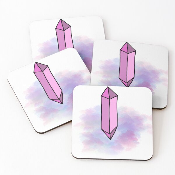 Item preview, Pink magical crystal in ethereal clouds designed and sold by Kate1art.