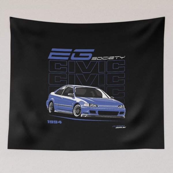Item preview, Civic - EG Society Blue designed and sold by kuyoart.