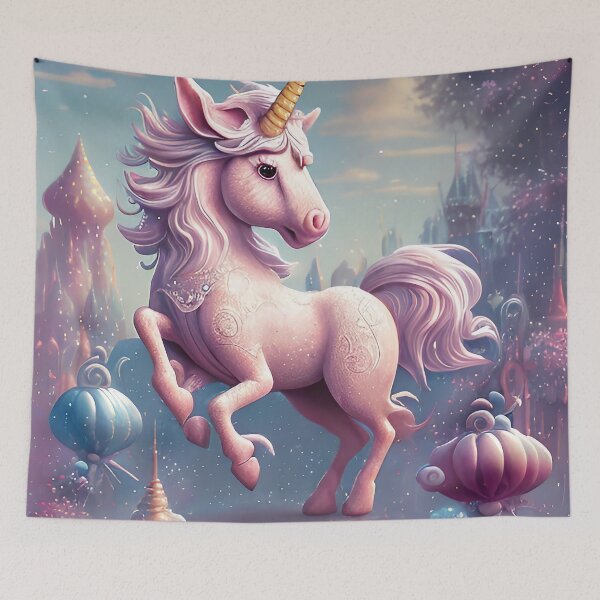 Item preview, Unicorn Pink dreams, fantasy, fable, horse, magic, glitter designed and sold by Cyber Kids.