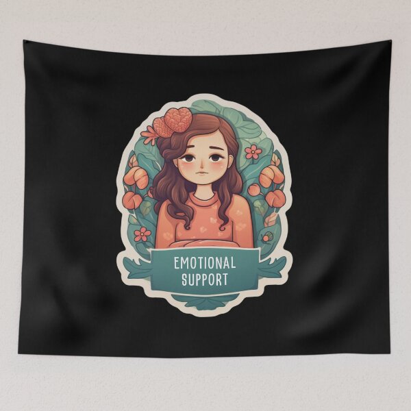 Item preview, Emotional Support Coworker designed and sold by Mateusz Majcherek.