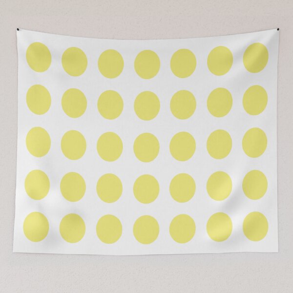 Item preview, YELLOW and WHITE Symmetrical POLKA DOTS  designed and sold by RachelMacht.