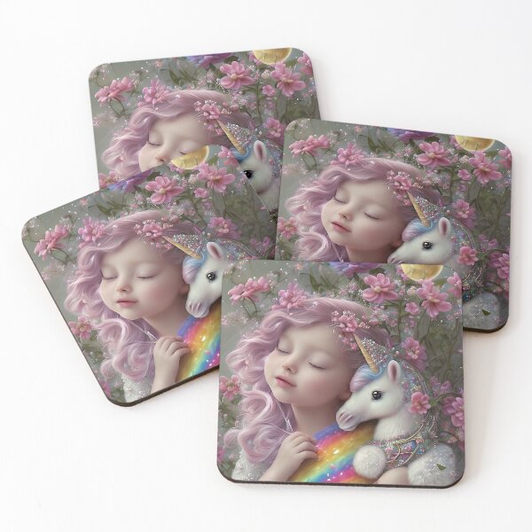 Item preview, Unicorn Pink dreams, fantasy, fable, horse, magic, glitter designed and sold by Cyber Kids.