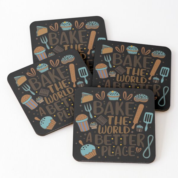 Item preview, Colorful 'Bake the World a Better Place' Design designed and sold by By Nayla.