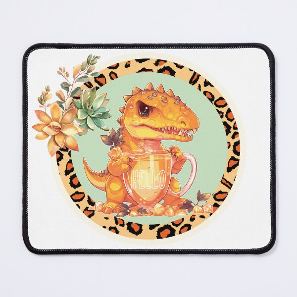Item preview, Cute dinosaur. Dinosaur drinking a drink. designed and sold by Anastasiia Yurevych.
