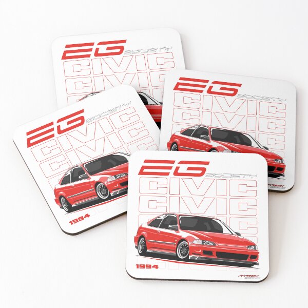 Item preview, Civic - EG Society Red designed and sold by kuyoart.
