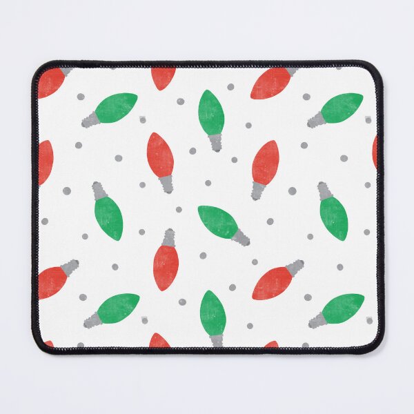 Item preview, Christmas lights - green and red on white designed and sold by littlearrow.