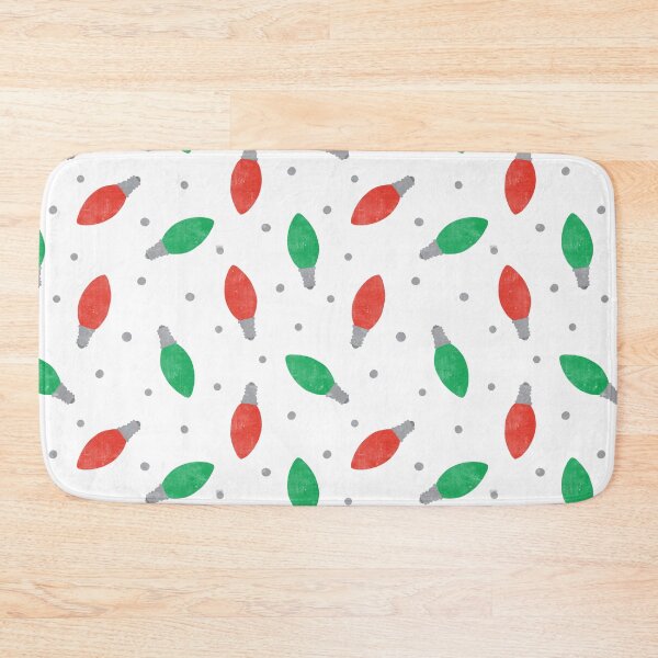 Item preview, Christmas lights - green and red on white designed and sold by littlearrow.