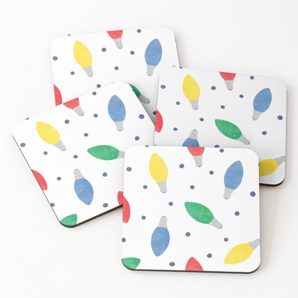 Item preview, Christmas lights - multi color on white designed and sold by littlearrow.