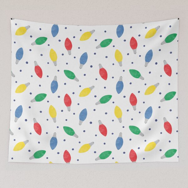 Item preview, Christmas lights - multi color on white designed and sold by littlearrow.