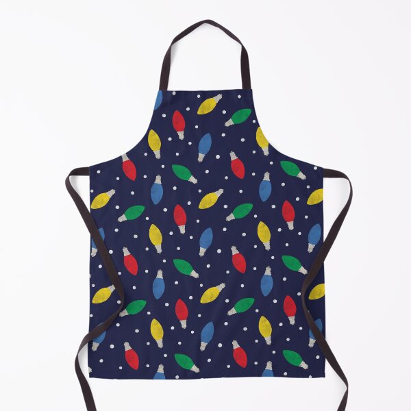 Item preview, Christmas lights - multi color on navy blue designed and sold by littlearrow.