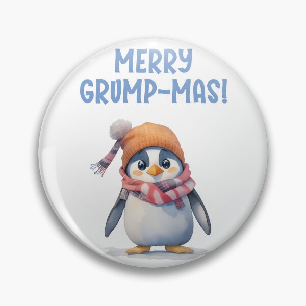 Item preview, Merry Grump-mas | Cute Penguin Christmas Holiday Humor designed and sold by Cawaiico.