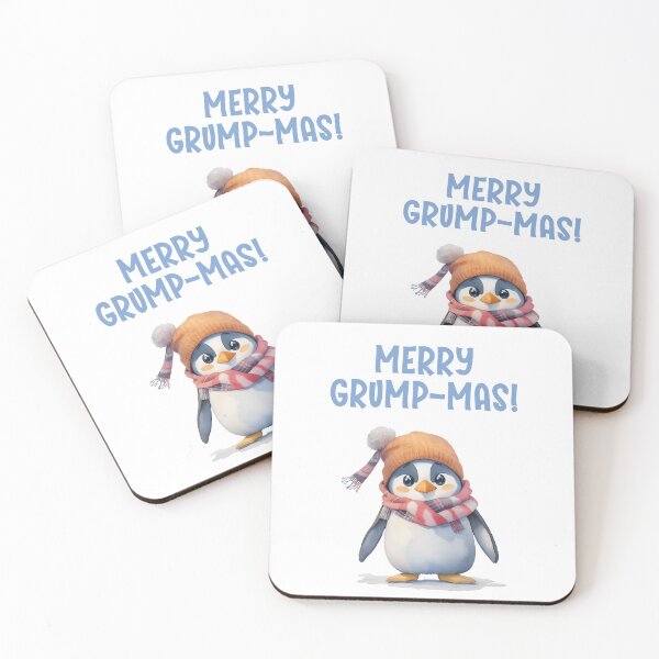 Item preview, Merry Grump-mas | Cute Penguin Christmas Holiday Humor designed and sold by Cawaiico.