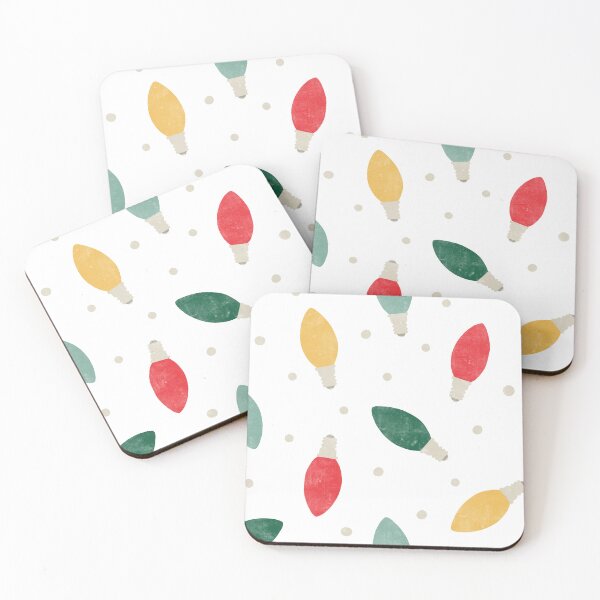 Item preview, Christmas lights - multi color mints on white designed and sold by littlearrow.