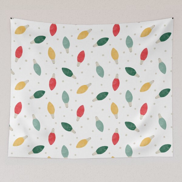 Item preview, Christmas lights - multi color mints on white designed and sold by littlearrow.