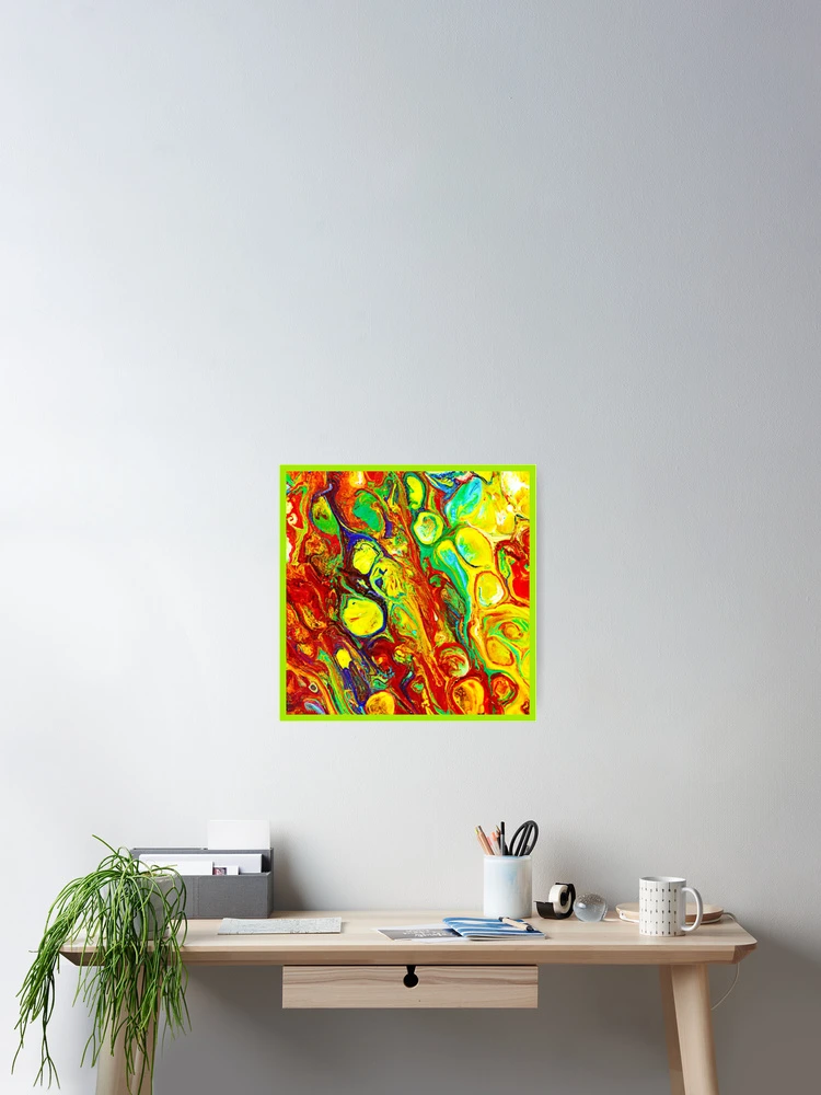 Thumbnail 2 of 3, Poster, Colorful Vibrance Pattern designed and sold by Health And Fitness Posts e-Store.