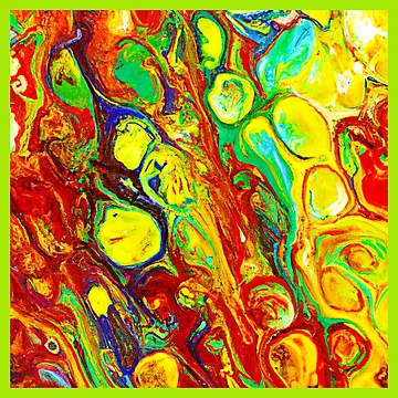 Artwork thumbnail, Colorful Vibrance Pattern by Health And Fitness Posts e-Store