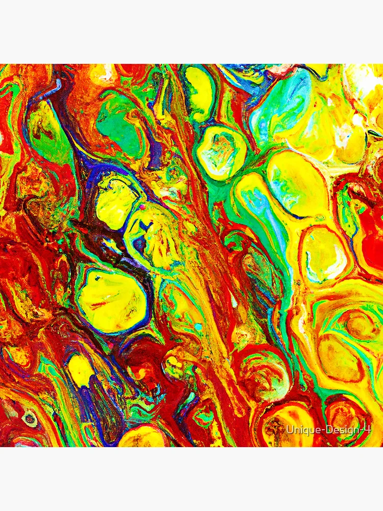 Thumbnail 4 of 4, Clock, Colorful Vibrance Pattern designed and sold by Health And Fitness Posts e-Store.