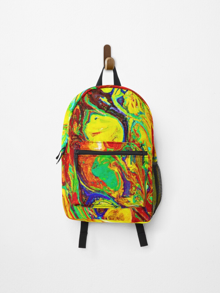 Thumbnail 1 of 3, Backpack, Colorful Vibrance Pattern designed and sold by Unique-Design-4.