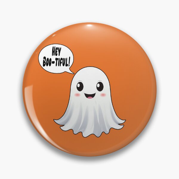 Item preview, Hey bootiful, kawaii halloween ghost pun designed and sold by ChaosEdits.