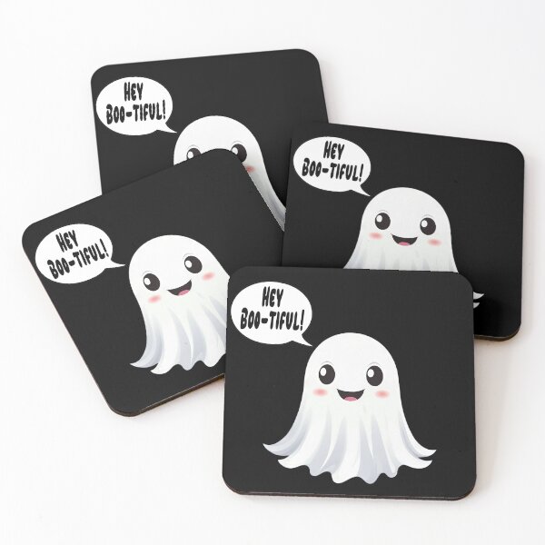 Item preview, Hey bootiful, kawaii halloween ghost pun designed and sold by ChaosEdits.
