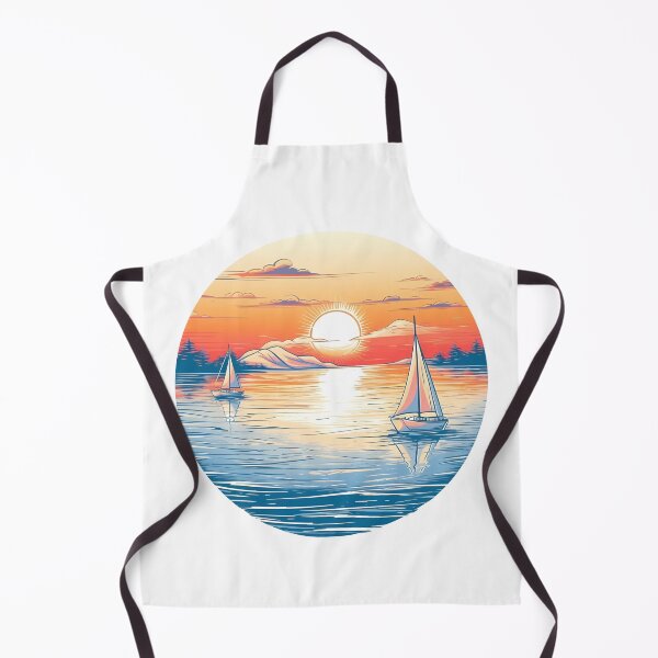 Item preview, Serene Seascape with Sailing Boats designed and sold by Win Hardy.