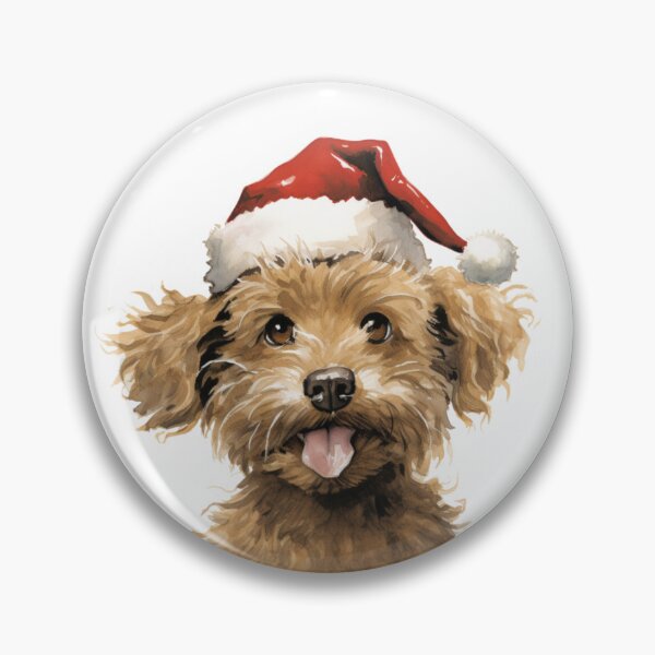 Item preview, Cavapoo Christmas pup, Santa hat designed and sold by CreativeDecorCo.