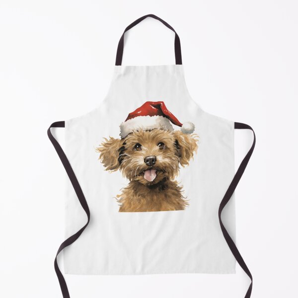 Item preview, Cavapoo Christmas pup, Santa hat designed and sold by CreativeDecorCo.