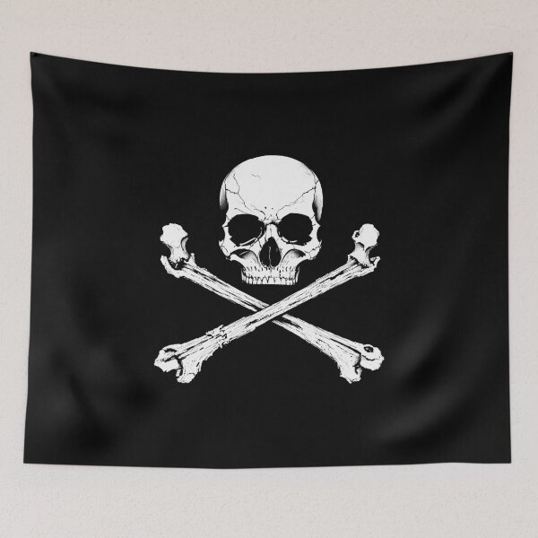 Item preview, Jolly Roger Pirate Skull Flag designed and sold by GrizzlyGaz.