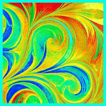 Artwork thumbnail, Expressive Colorful Abstract Pattern by Health And Fitness Posts e-Store