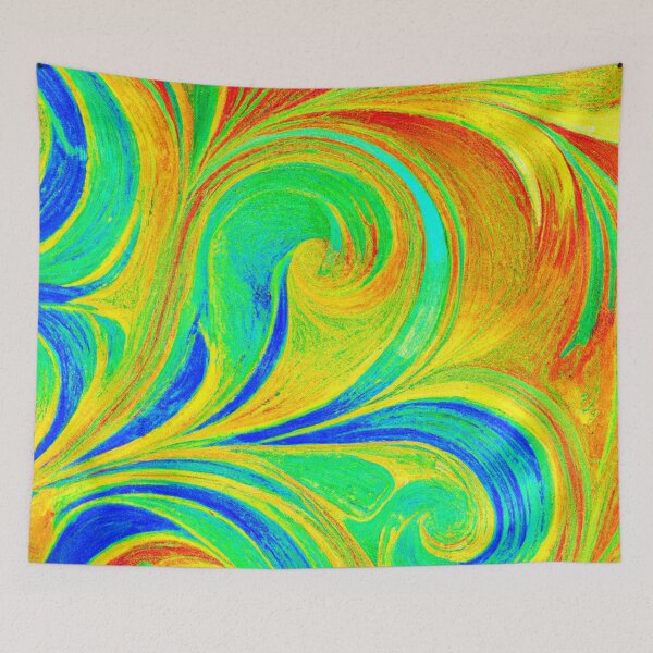 Item preview, Expressive Colorful Abstract Pattern designed and sold by Health And Fitness Posts e-Store.