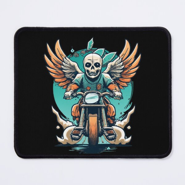 Item preview, Skeleton riding a motorcycle designed and sold by TrendyPalette.