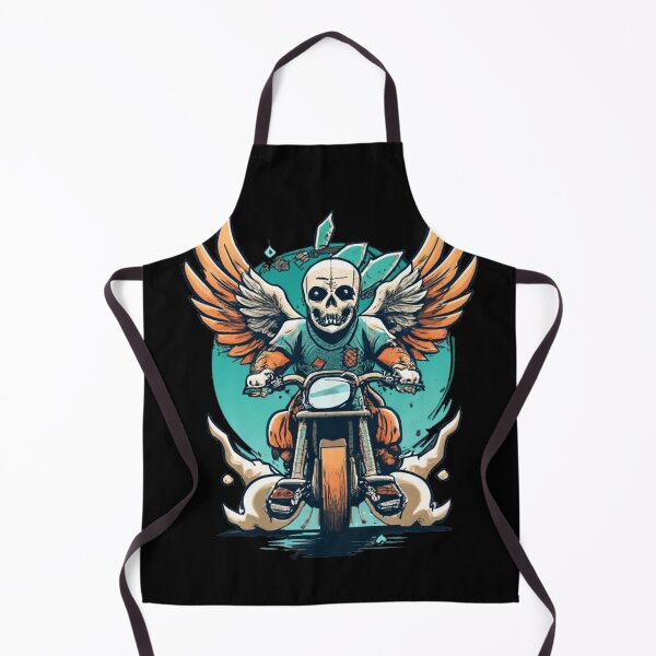 Item preview, Skeleton riding a motorcycle designed and sold by TrendyPalette.