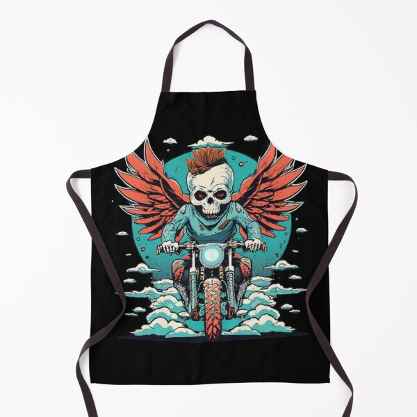 Item preview, Skeleton riding a motorcycle designed and sold by TrendyPalette.