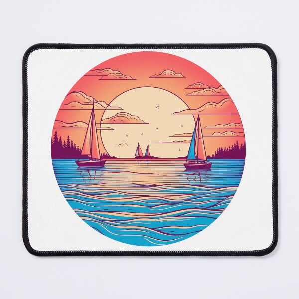 Item preview, Serene Seascape with Sailing Boats designed and sold by Win Hardy.