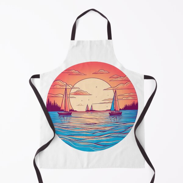 Item preview, Serene Seascape with Sailing Boats designed and sold by Win Hardy.