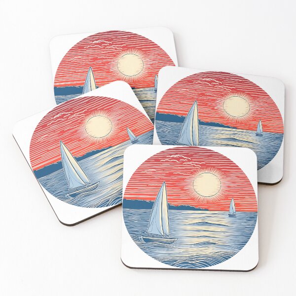 Item preview, Serene Seascape with Sailing Boats designed and sold by Win Hardy.