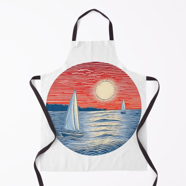 Item preview, Serene Seascape with Sailing Boats designed and sold by Win Hardy.