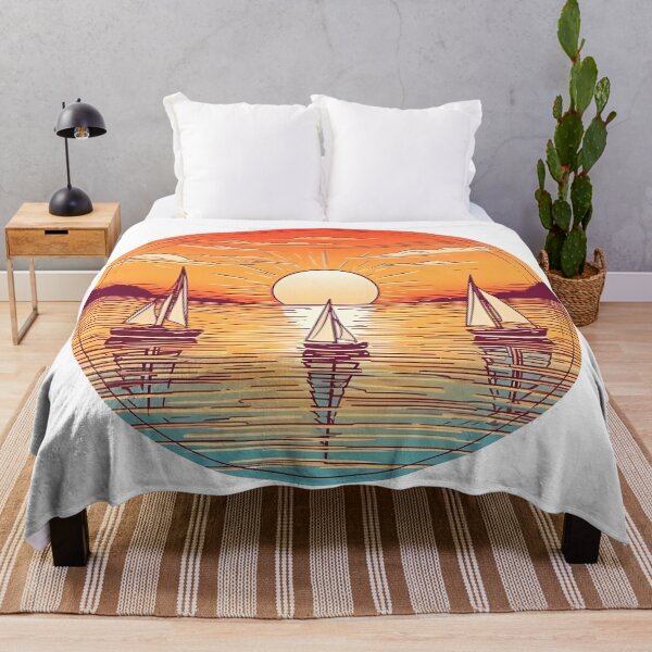 Item preview, Serene Seascape with Sailing Boats designed and sold by Win Hardy.