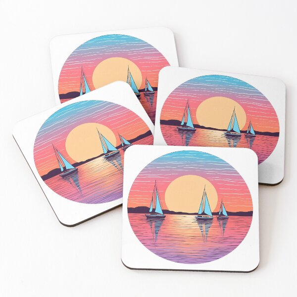 Item preview, Serene Seascape with Sailing Boats designed and sold by Win Hardy.