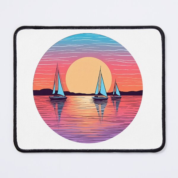 Item preview, Serene Seascape with Sailing Boats designed and sold by Win Hardy.
