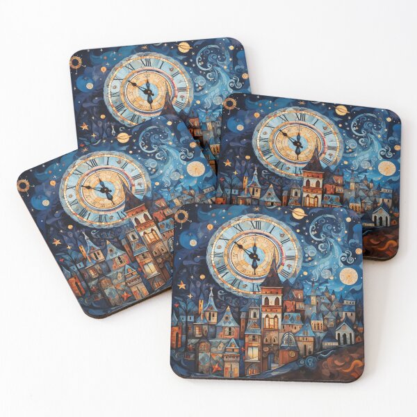 Item preview, Whimsical Clock Town designed and sold by tomorrowsart.