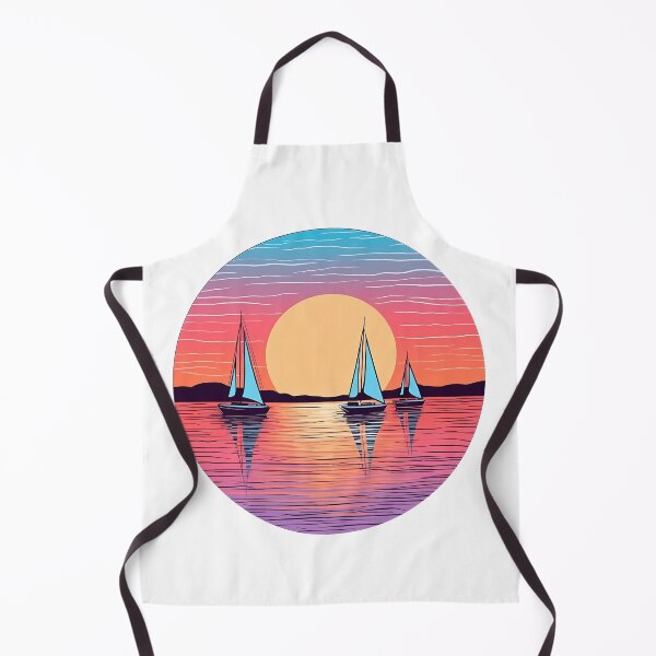 Item preview, Serene Seascape with Sailing Boats designed and sold by Win Hardy.