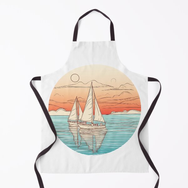 Item preview, Serene Seascape with Sailing Boats designed and sold by Win Hardy.