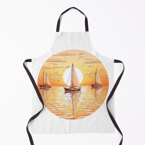 Item preview, Serene Seascape with Sailing Boats designed and sold by Win Hardy.